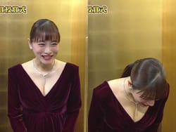 石原さとみがグラミー賞授賞式で中出しボテ腹巨乳谷間を晒す