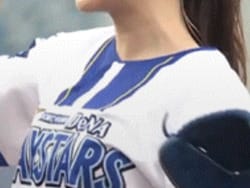 日向坂46藤嶌果歩が横浜スタジアム始球式で乳揺れさせまくる