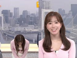 グッド！モーニングで田原萌々アナが早朝から谷間おっぱいを見せる放送事故