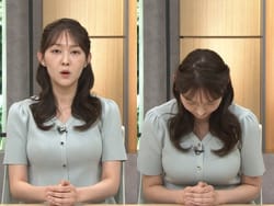 スーパーJチャンネルで高山みなみアナがたわわな巨乳を見せて謝罪