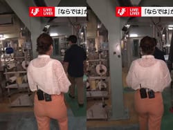 NHK大阪ほっと関西で上岡梨紗アナのパツパツしたお尻が映し出される